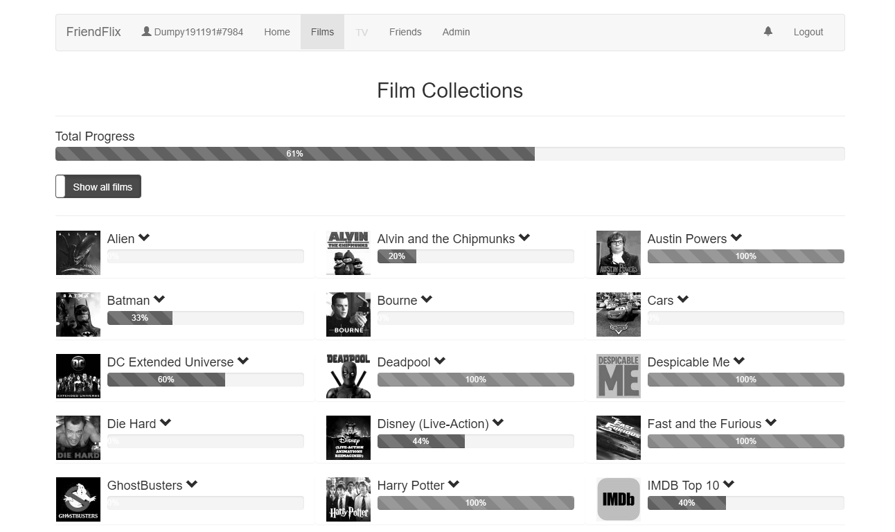 Greyscale Friendflix